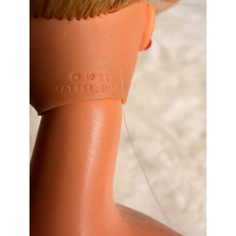 Vtg Mattel Talking Barbie Doll Blonde Superstar Face 1966 Body China Non-Working